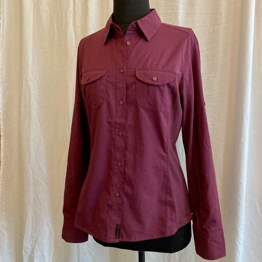 Merrell Ophelia long sleeve Opti Wick lightweight shirt - upf 30+ - Pinot